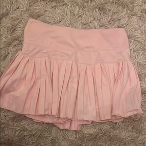 Pink gold hinge Pleated Skirt